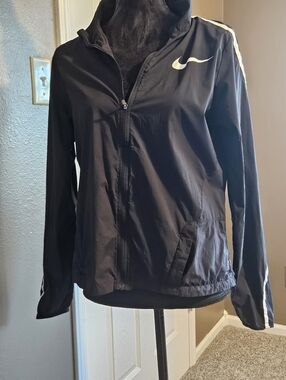Nike Black Lightweight Zip Windbreaker Jacket
